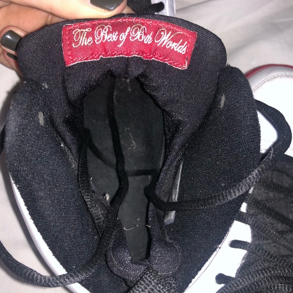 “Best of Both Worlds” Red&White Air Jordans - Picture 3 of 4
